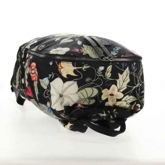 GUCCI flora Backpack Canvas Black Silver 353476 main image 14